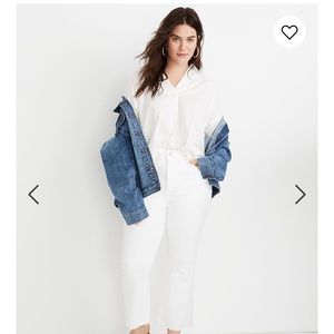 Madewell Cali boot jeans raw hem edition